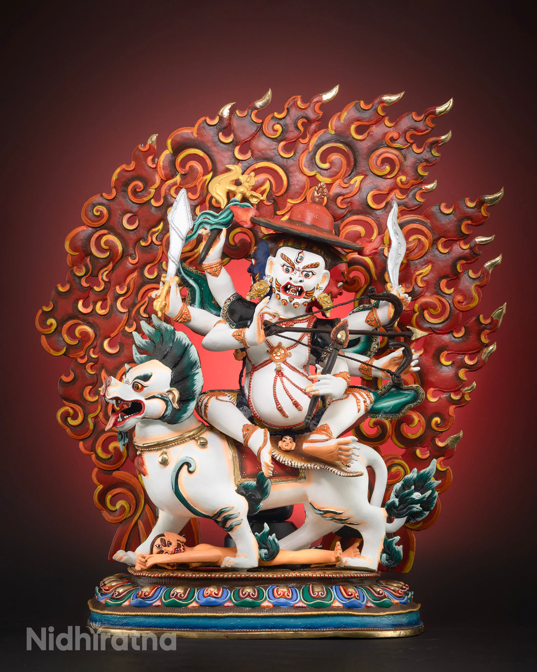 Large Sized Pehar Gyalpo Statue : The Mighty Protector of Dharma