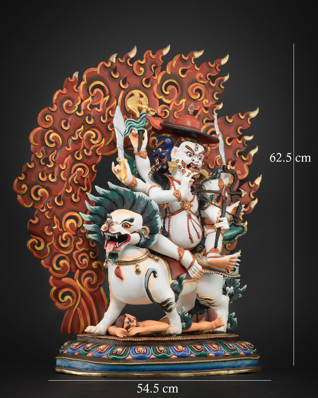 Large Sized Pehar Gyalpo Statue : The Mighty Protector of Dharma