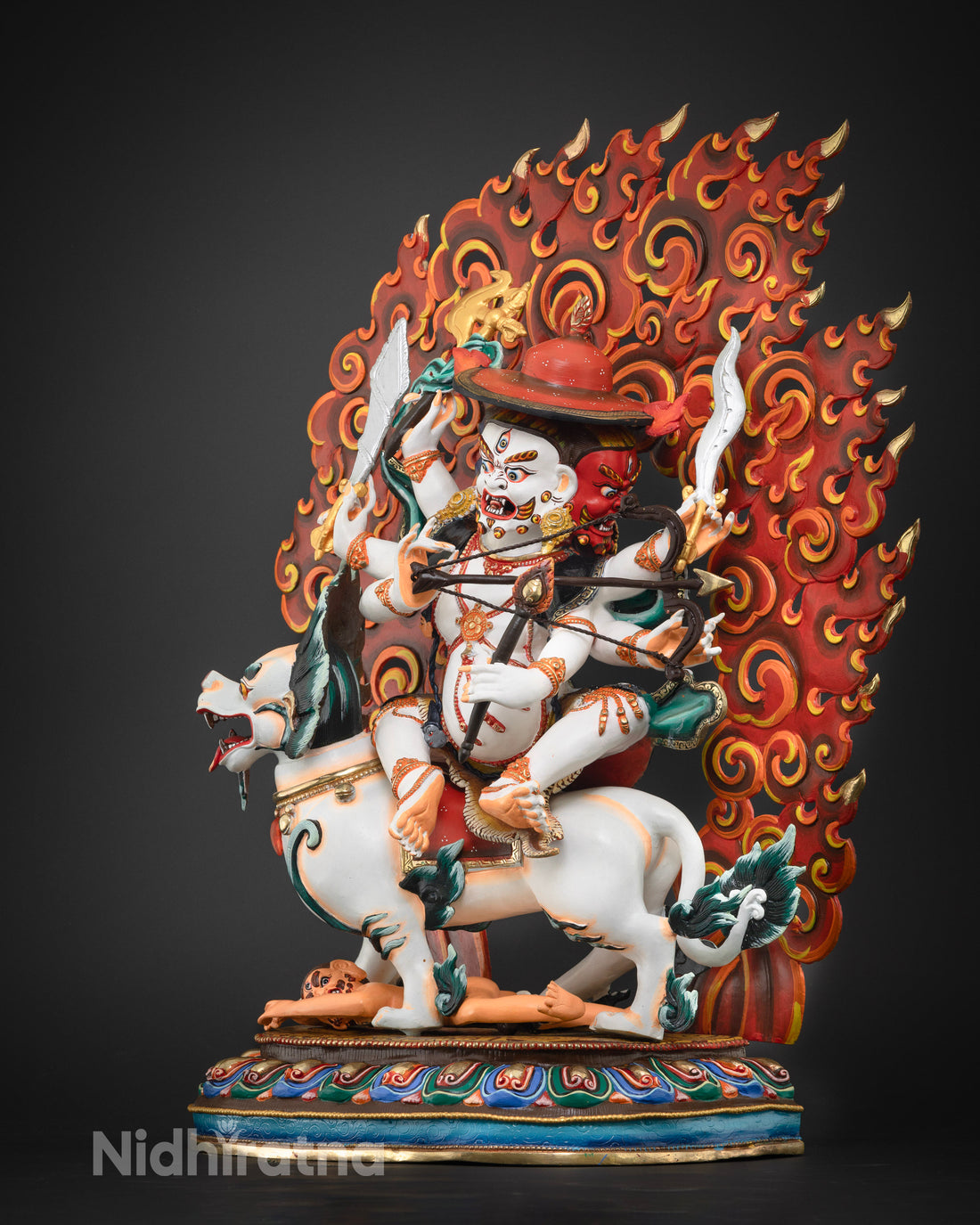 Large Sized Pehar Gyalpo Statue : The Mighty Protector of Dharma