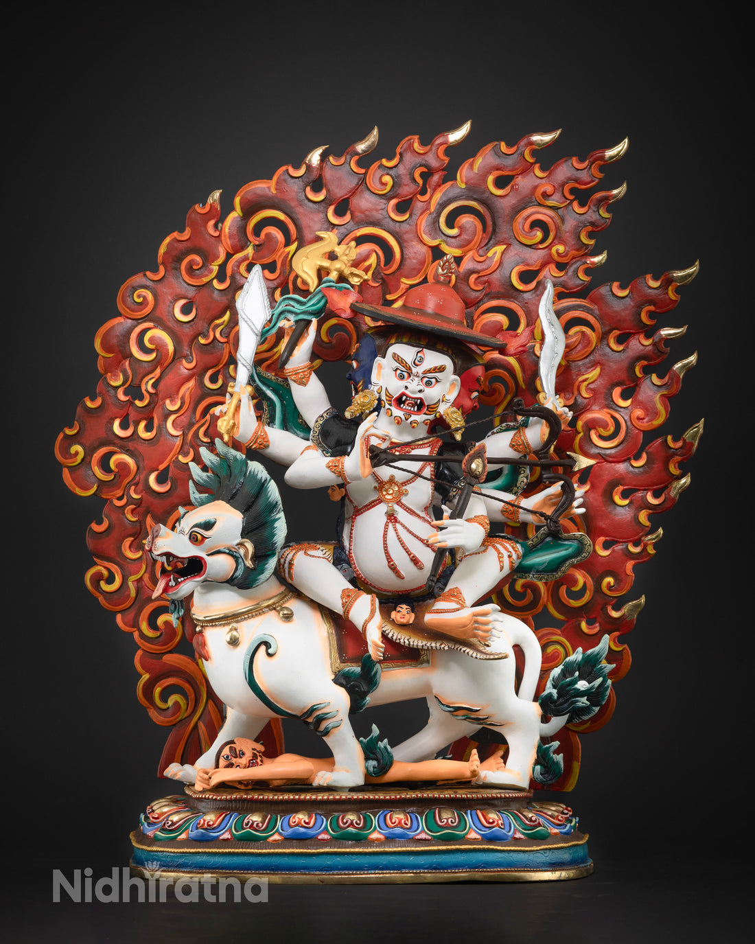 Large Sized Pehar Gyalpo Statue : The Mighty Protector of Dharma