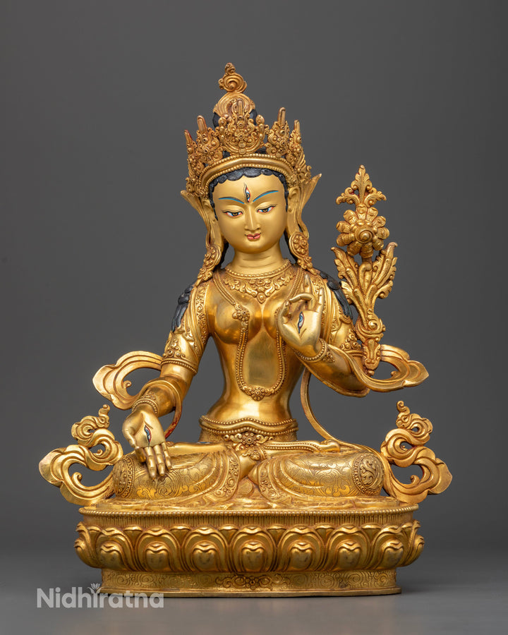 White Tara Seven Eyes Goddess Statue: Emblem of Compassion and Healing