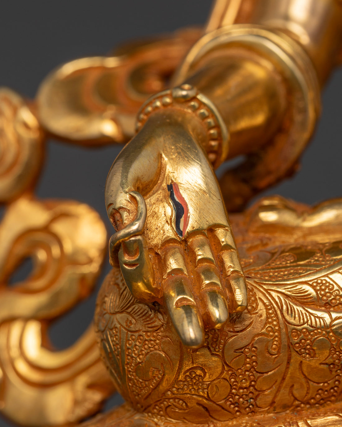 White Tara Made with 24K Gold - Exquisite Handcrafted Art