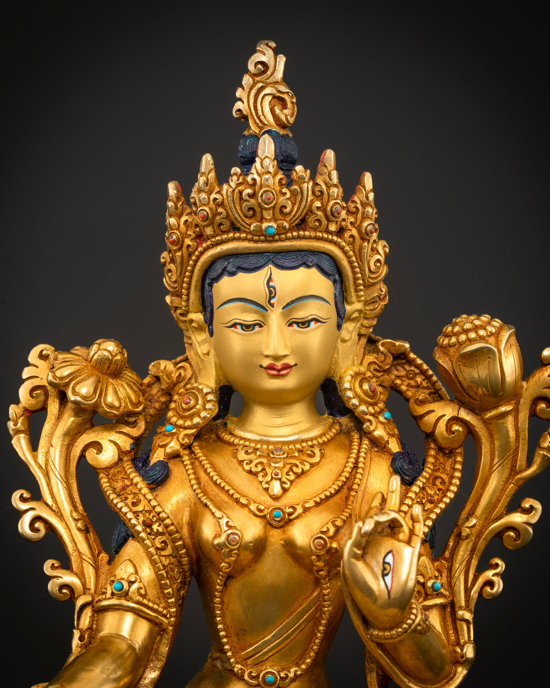 Gilded Blessings: White Tara – The Goddess of Everlasting Life