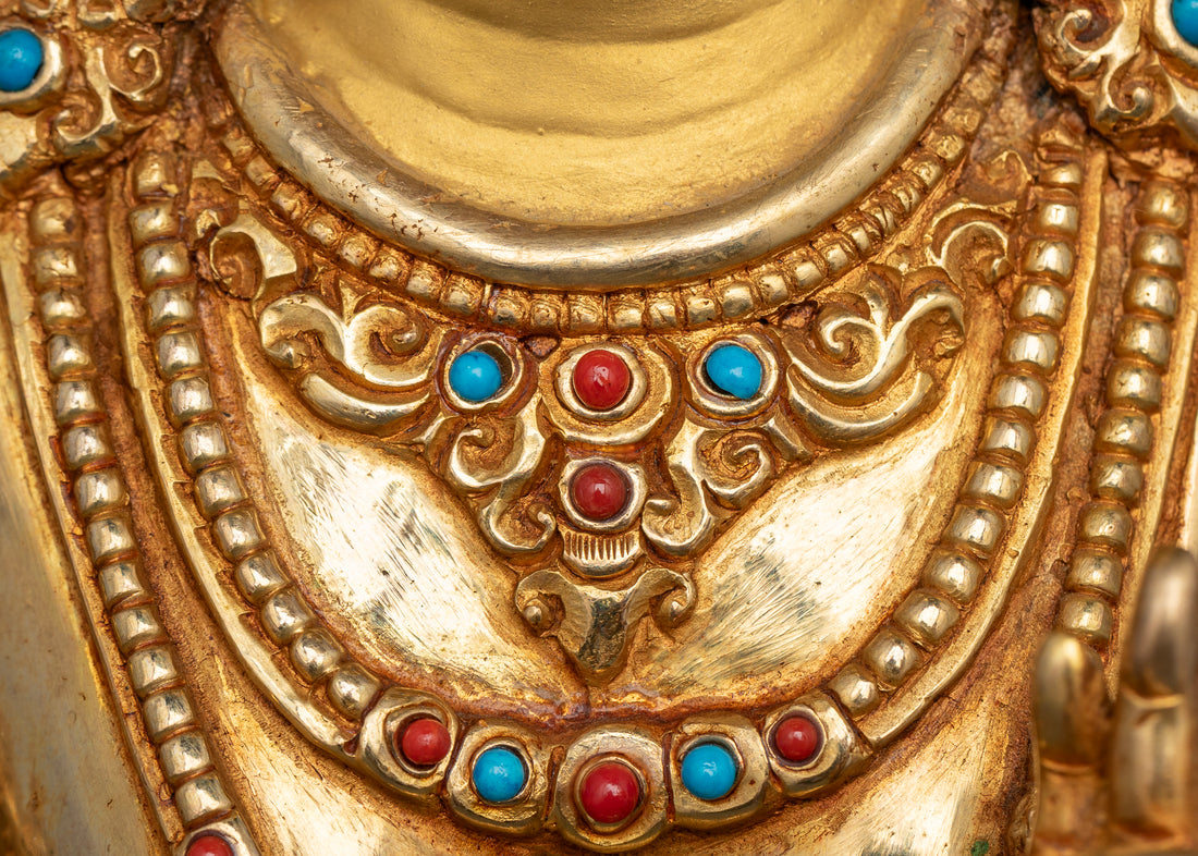 Elegant White Tara: The Golden Manifestation of Compassion