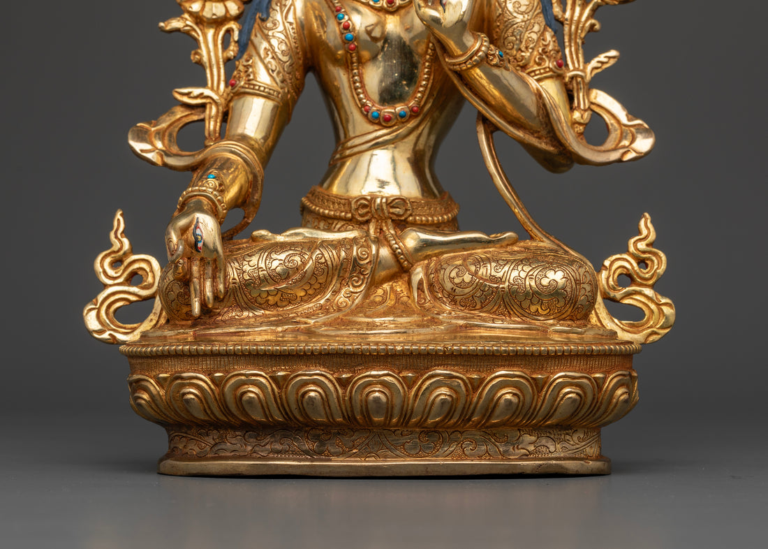 Elegant White Tara: The Golden Manifestation of Compassion