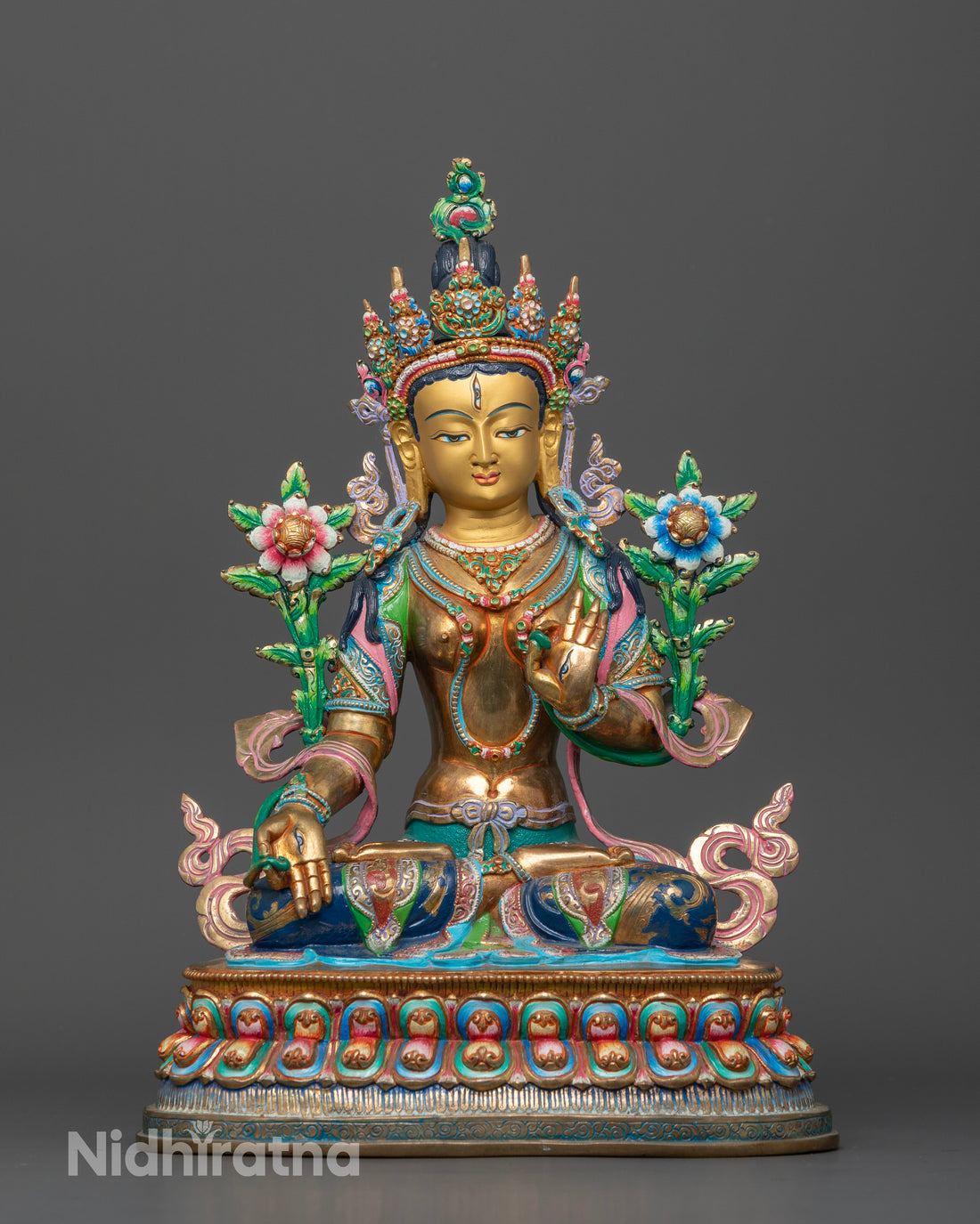 The Radiant White Tara: A Beacon of Peace in Colors