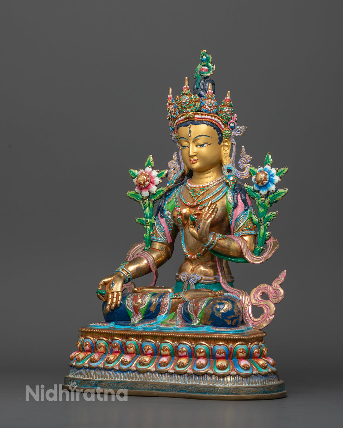 The Radiant White Tara: A Beacon of Peace in Colors