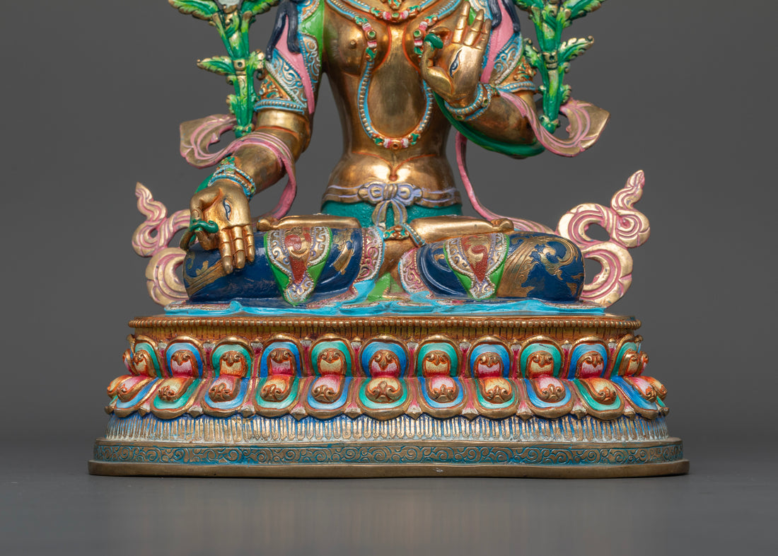 The Radiant White Tara: A Beacon of Peace in Colors