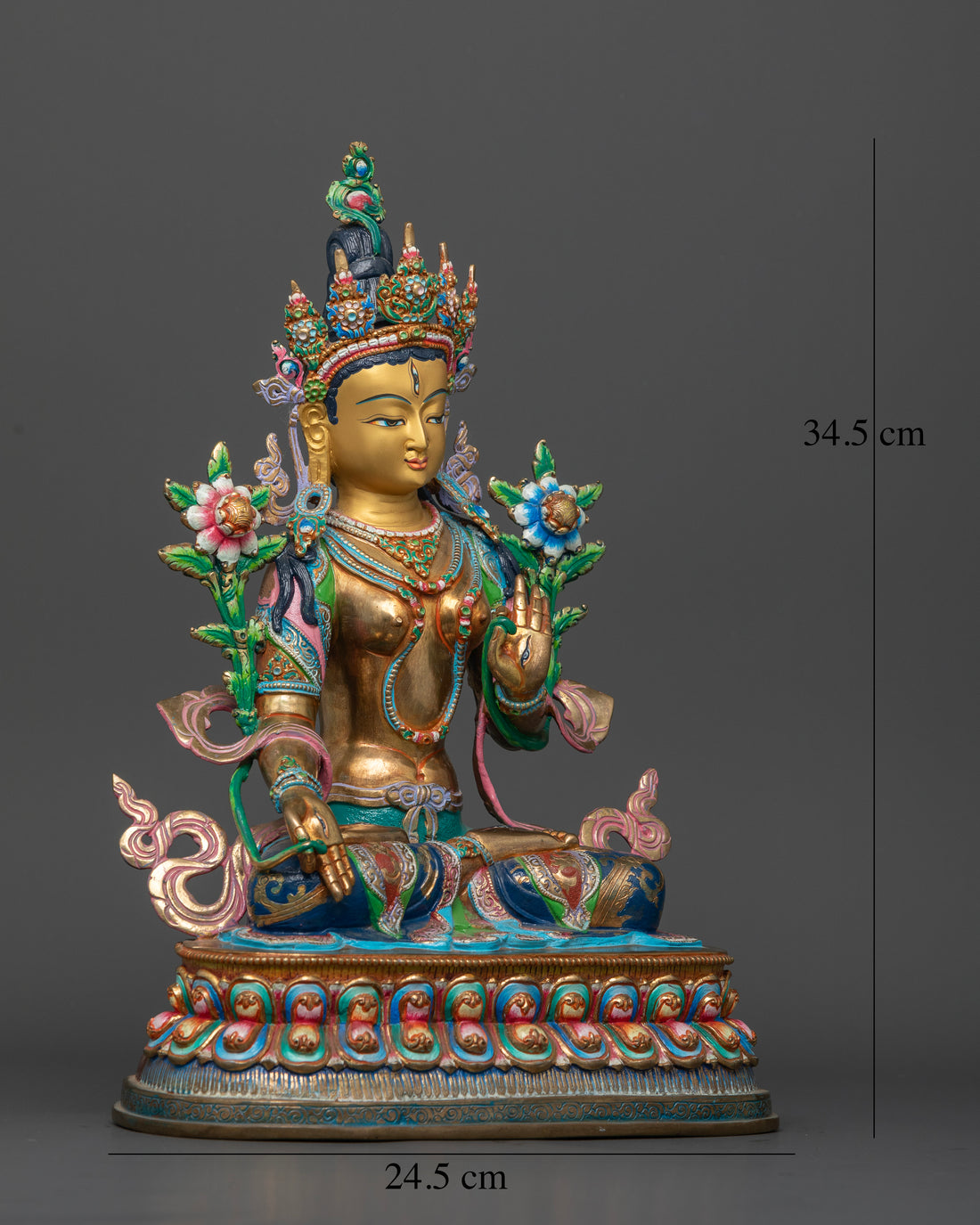 The Radiant White Tara: A Beacon of Peace in Colors