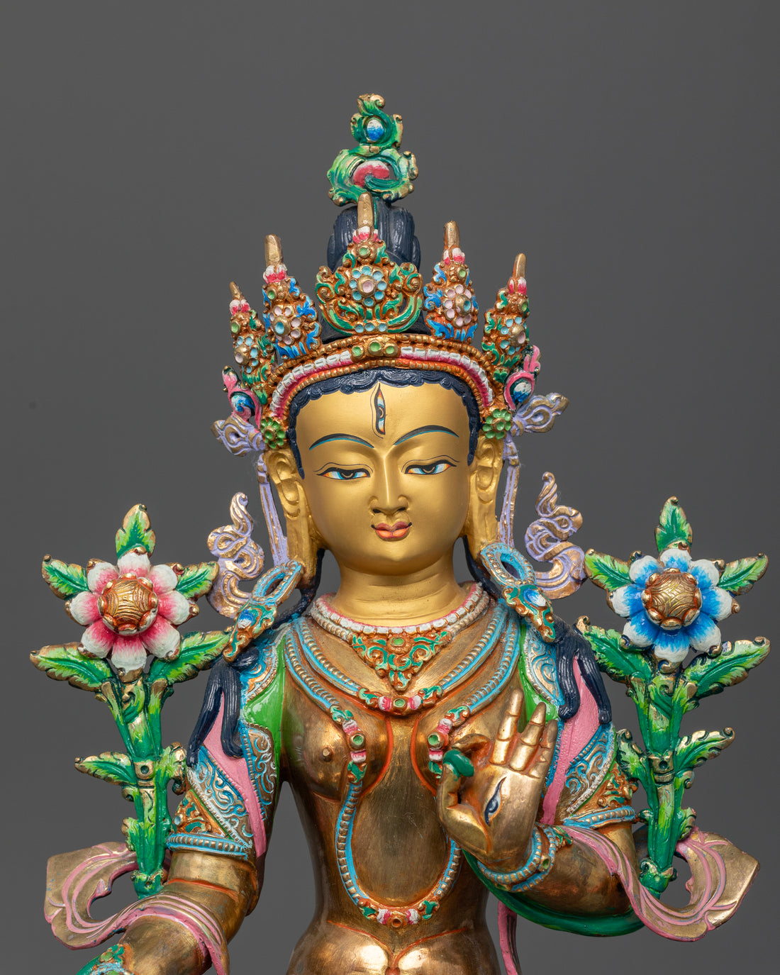 The Radiant White Tara: A Beacon of Peace in Colors