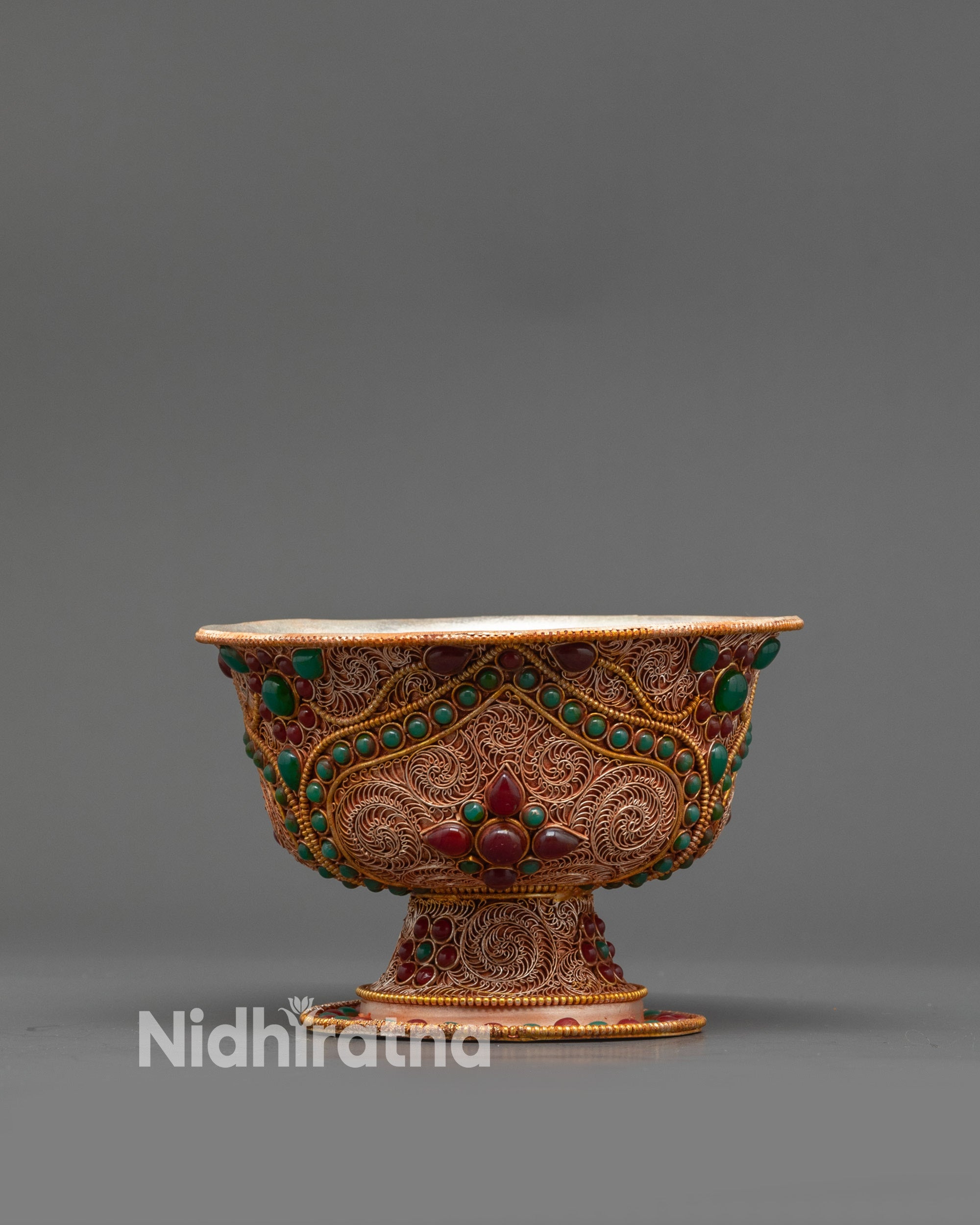 Seven Set of Water Offering Bowl | Sacred Ritual and Prayer Vessel