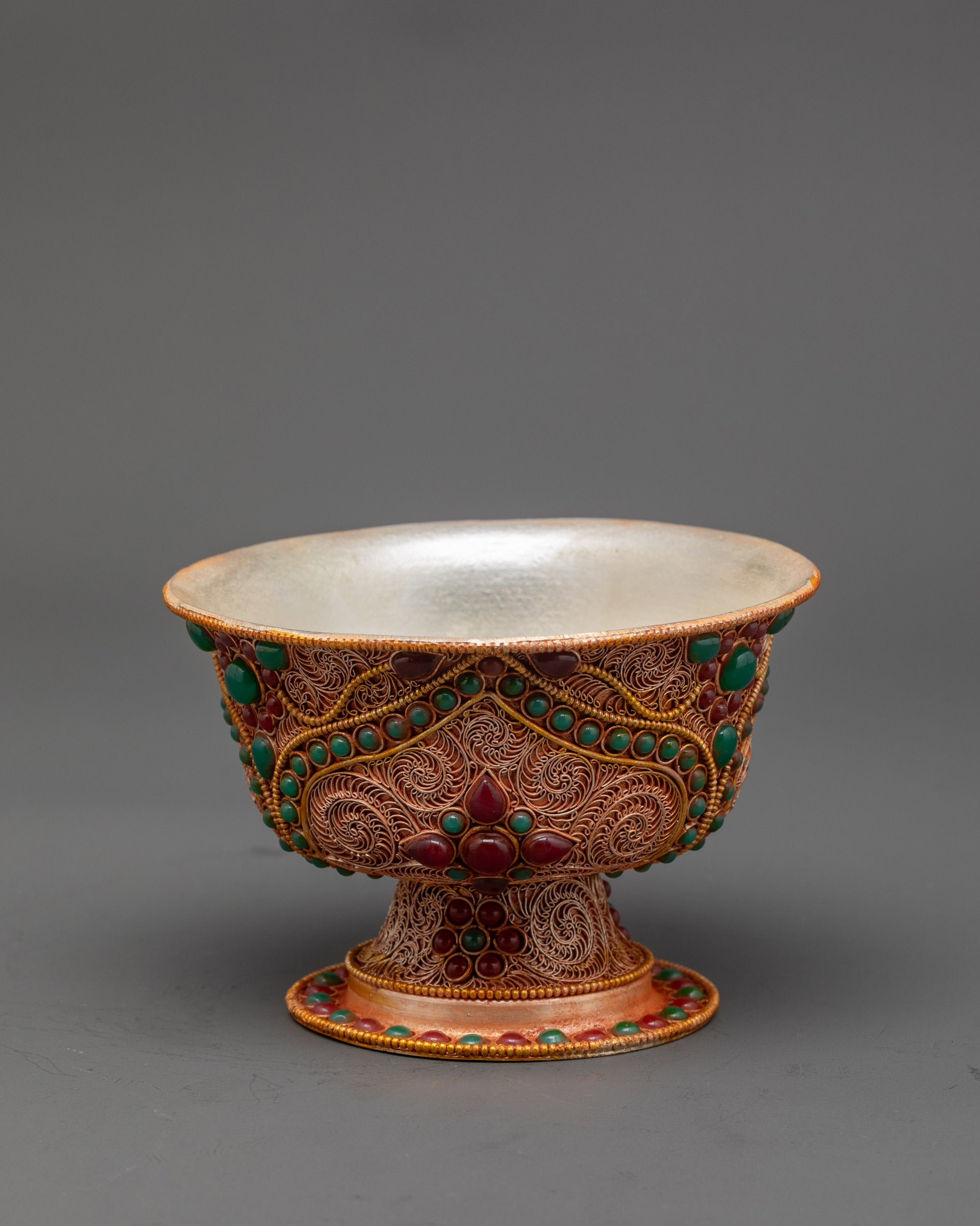 Seven Set of Water Offering Bowl | Sacred Ritual and Prayer Vessel