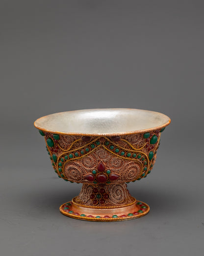 Seven Set of Water Offering Bowl | Sacred Ritual and Prayer Vessel