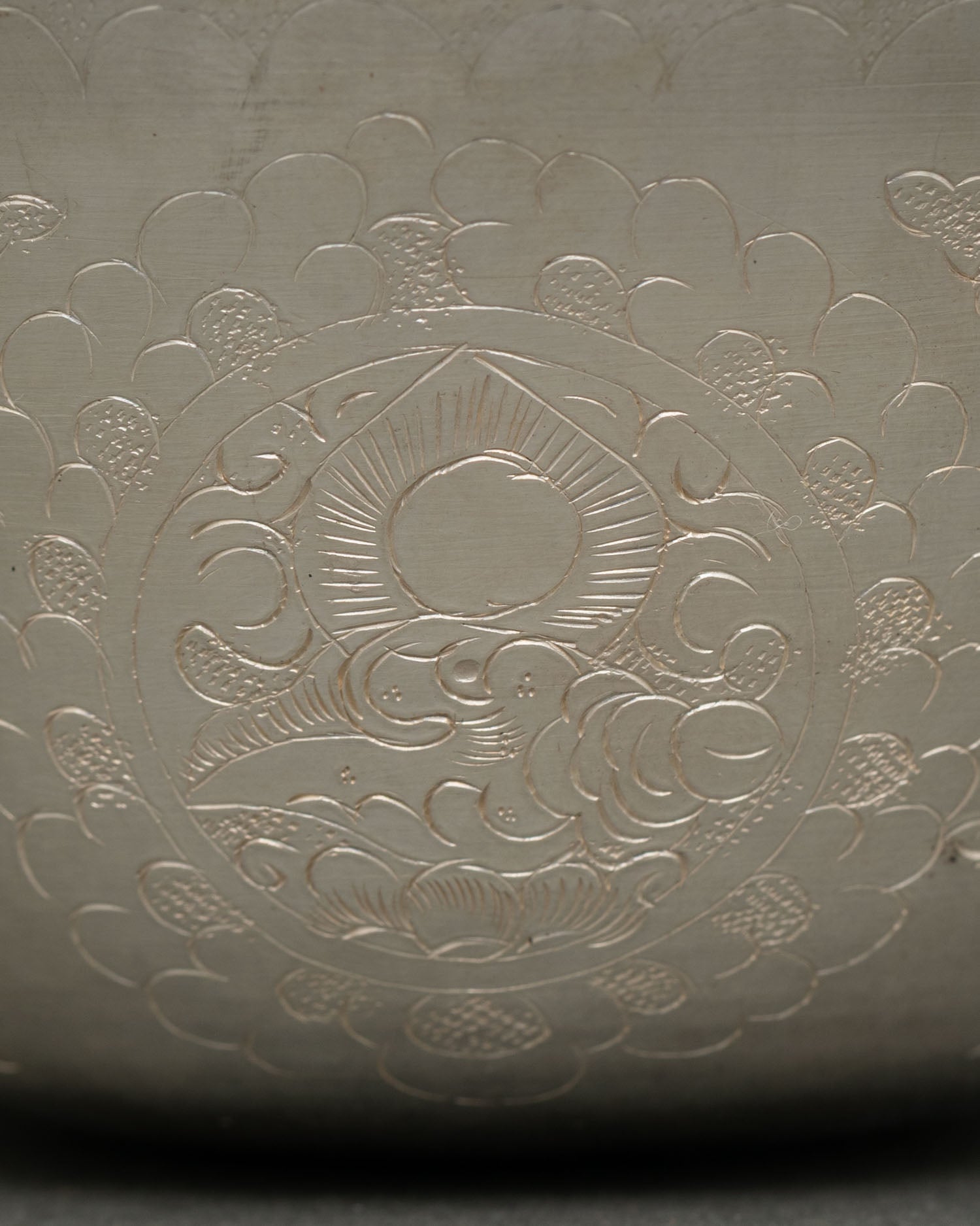 Pure Silver Water Offering Bowl for Daily Ritual Practices