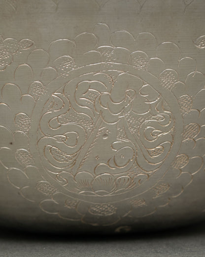 Pure Silver Water Offering Bowl for Daily Ritual Practices