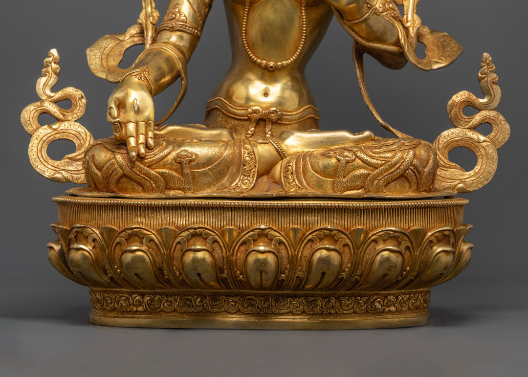 Traditional White Tara Statue | Handmade Nepalese Buddhist Goddess