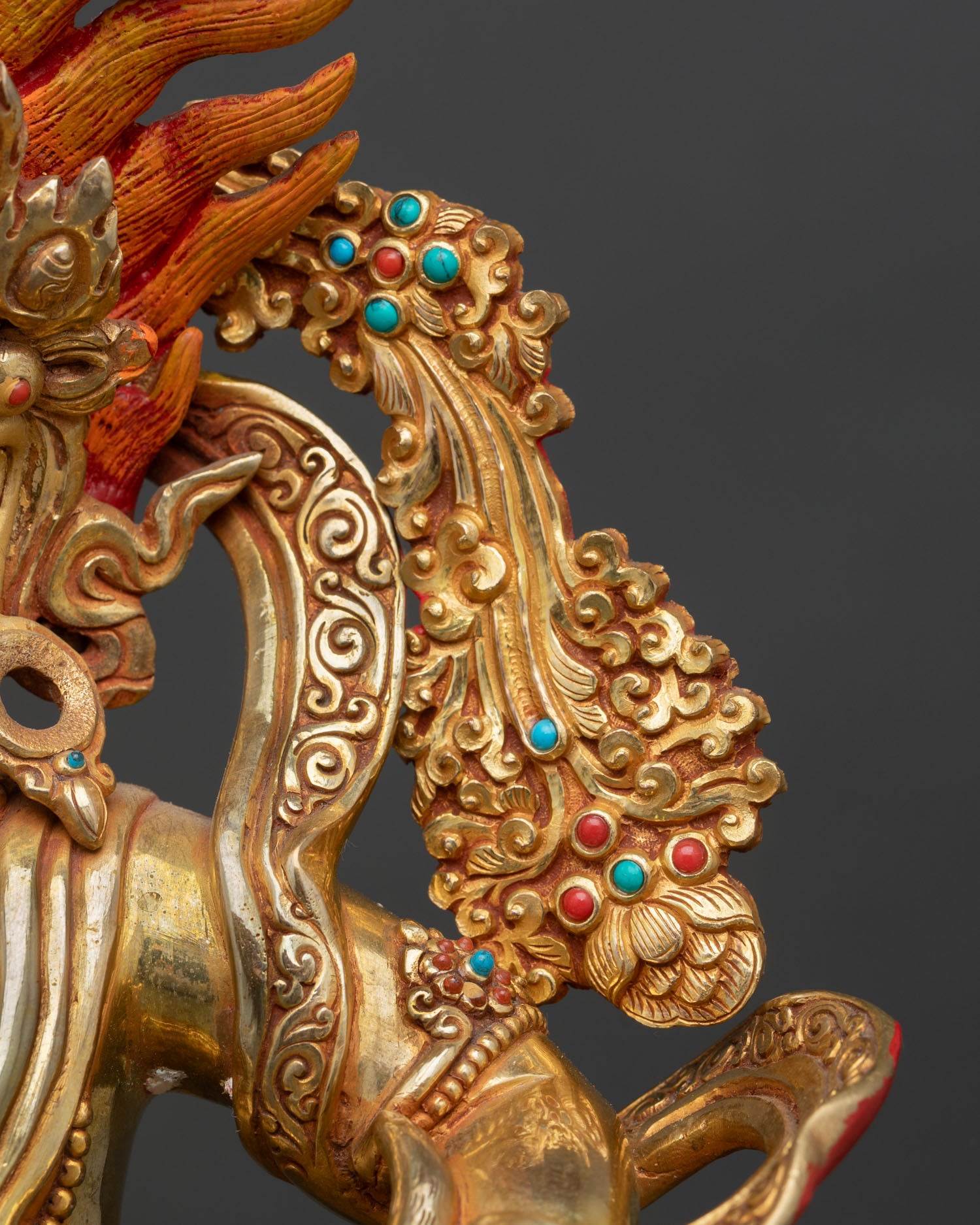 White Dzambhala Statue | Buddhist Art for Home Altar Decor