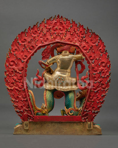 White Dzambhala Statue | Buddhist Art for Home Altar Decor