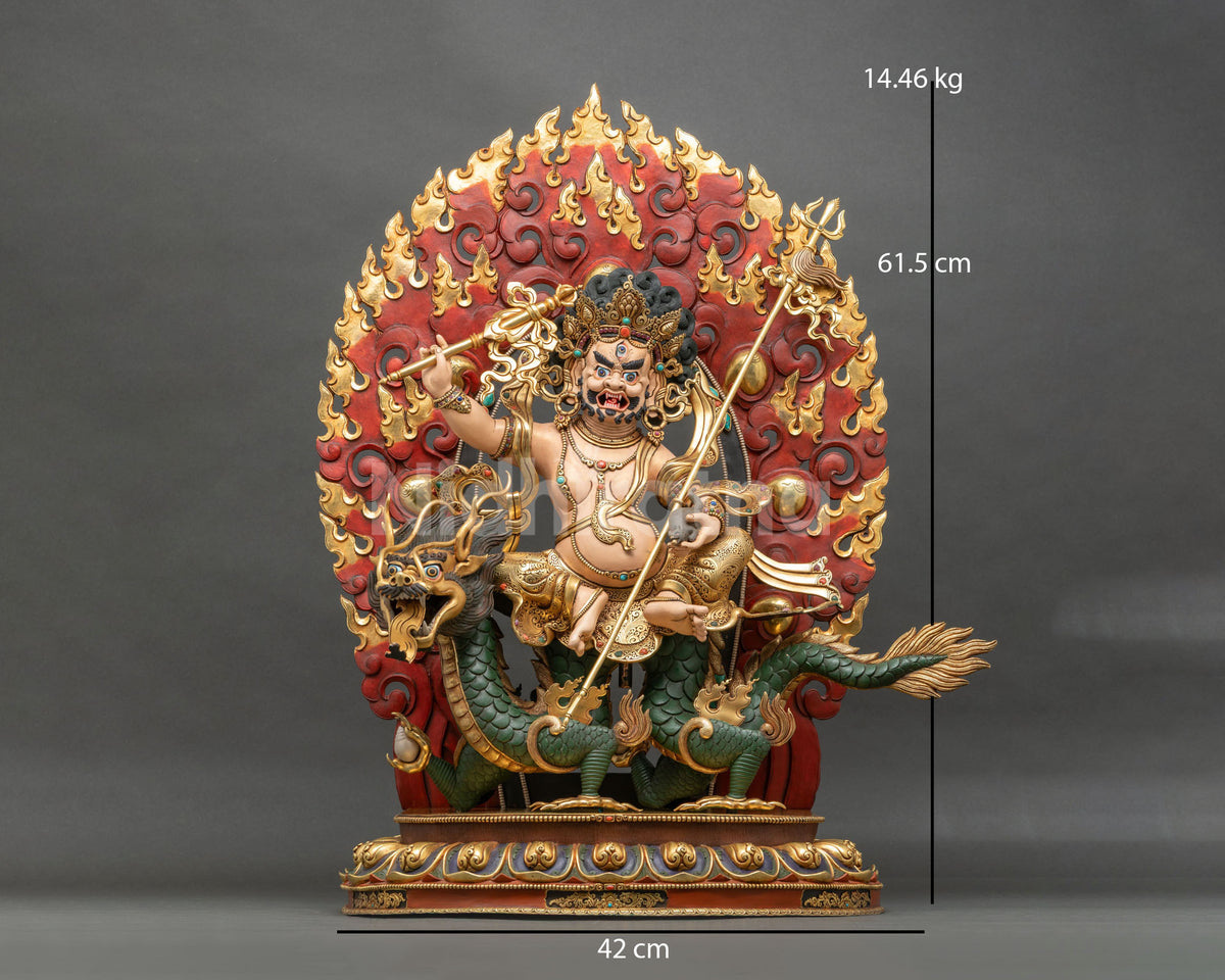 White Dzambhala Statue