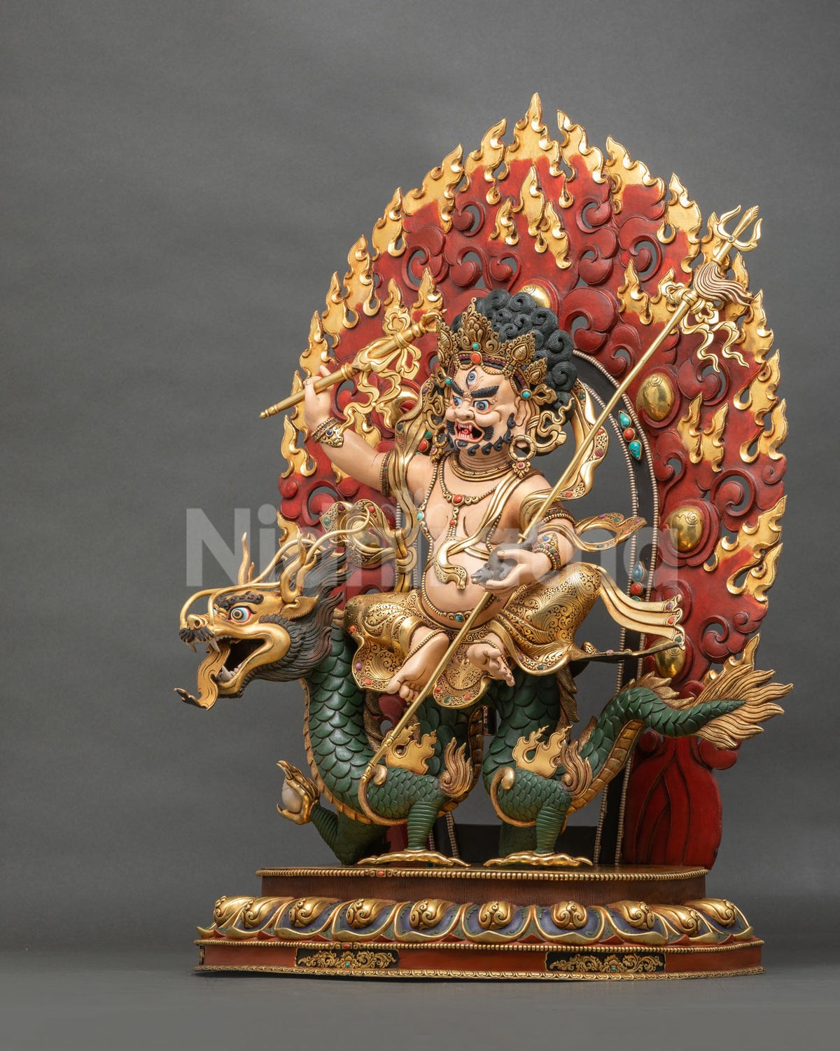 White Dzambhala Statue
