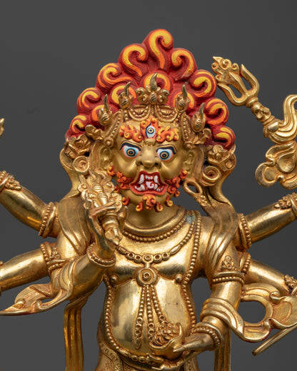 White Mahakala Statue: Spiritual Protection and Harmony