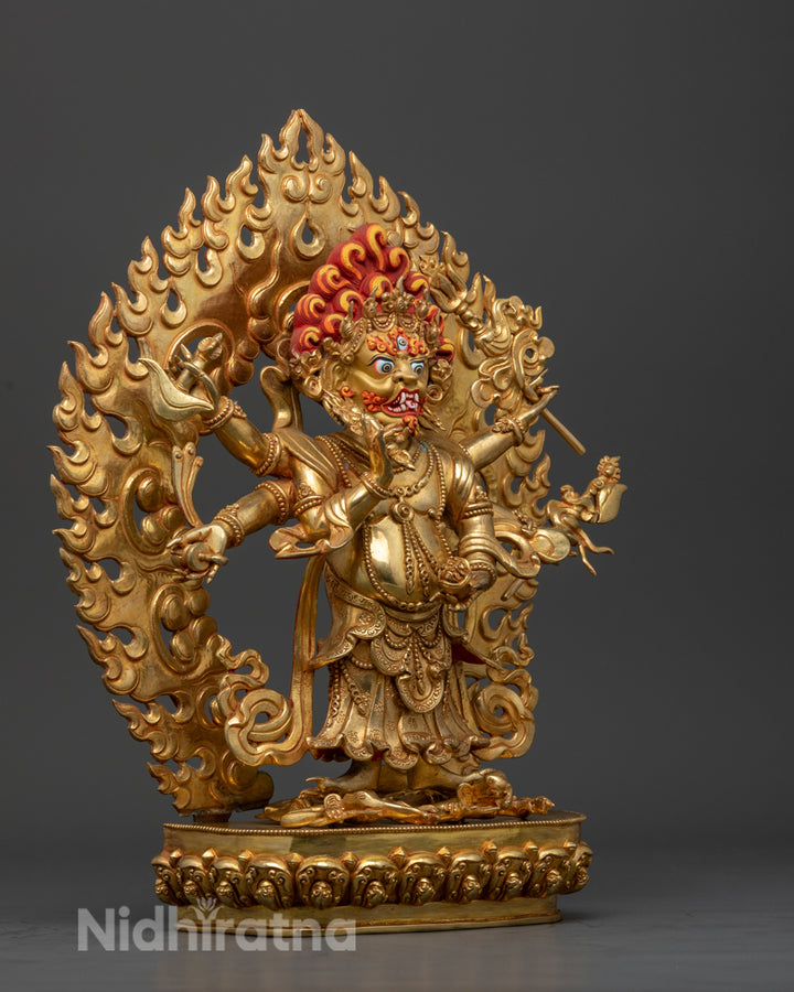 White Mahakala Statue: Spiritual Protection and Harmony