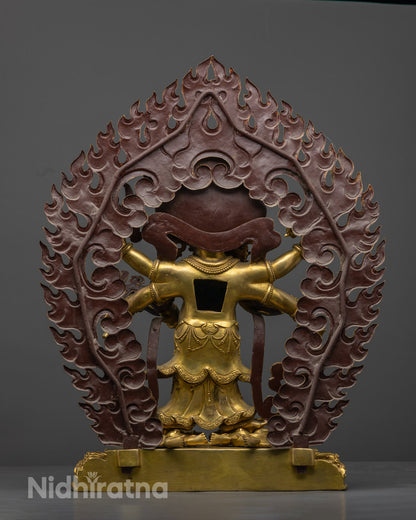 White Mahakala Statue | A Great Protector in Vajrayana Buddhism