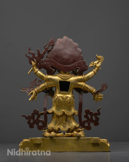 White Mahakala Statue | A Great Protector in Vajrayana Buddhism