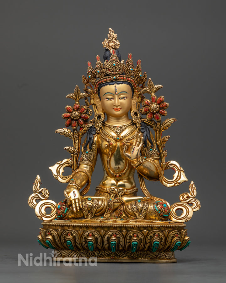 White Tara Statue | Himalayan Sacred Art