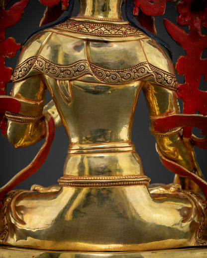 Hand-Carved White Tara Statue | Goddess of Compassion