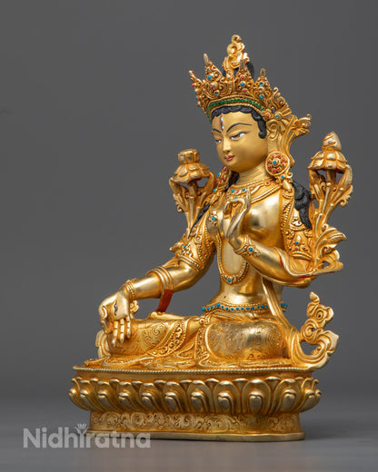 White Tara Statue | Handcrafted Buddhist Goddess