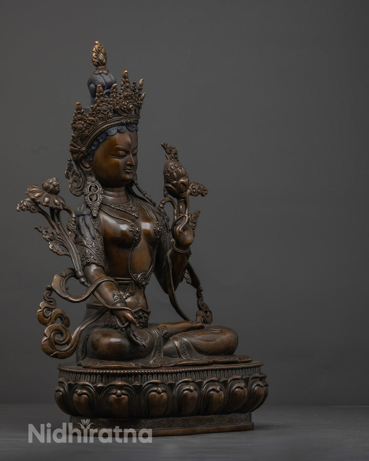 White Tara Statue | Handmade Goddess of Compassion