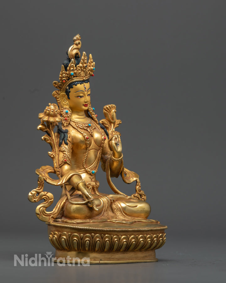 White Tara Statue: Buddhist Goddess of Compassion