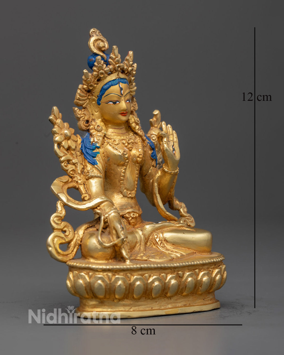 Buddhist white Tara Statue | Nepali Handcrafted Spiritual Décor