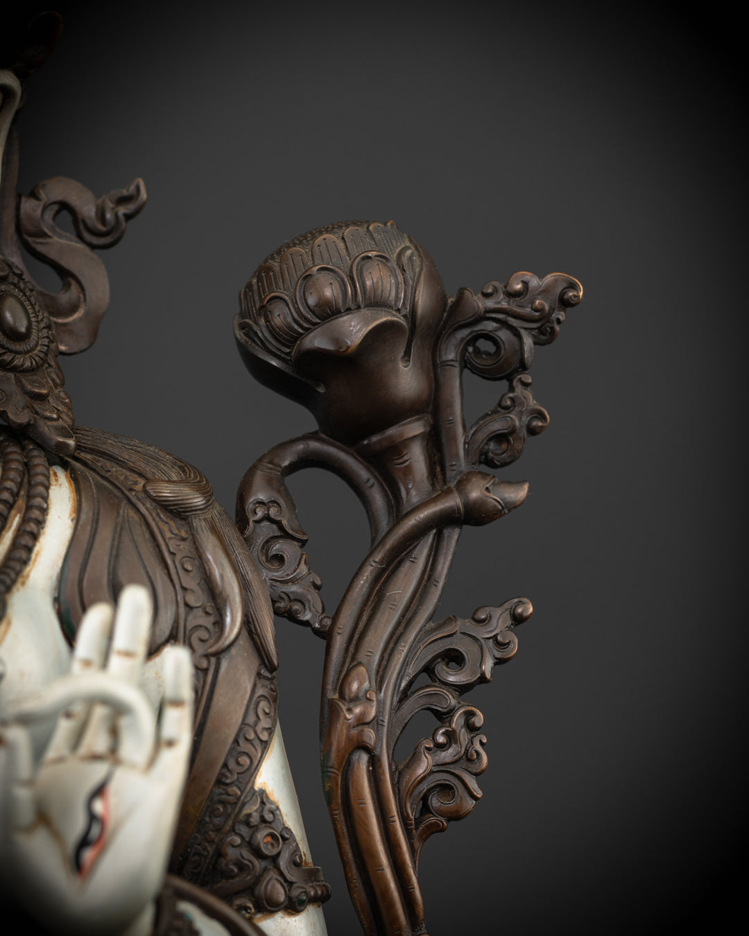 Tibetan White Tara Statue | Himalayan Sacred Art