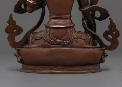 Handcrafted White Tara Statue | The Seven-Eyed Goddess