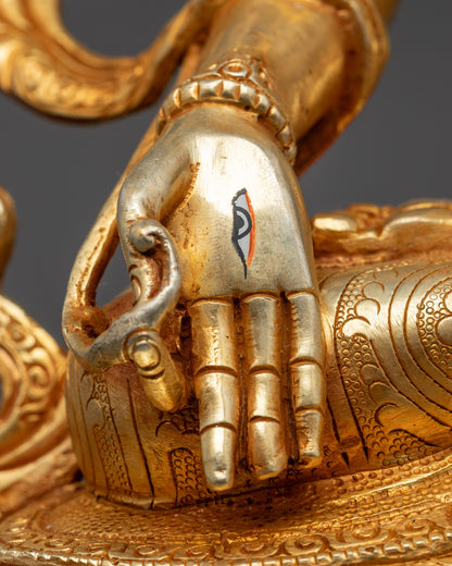 Nepalese White Tara Statue | Artisan Crafted with Consecration Chamber