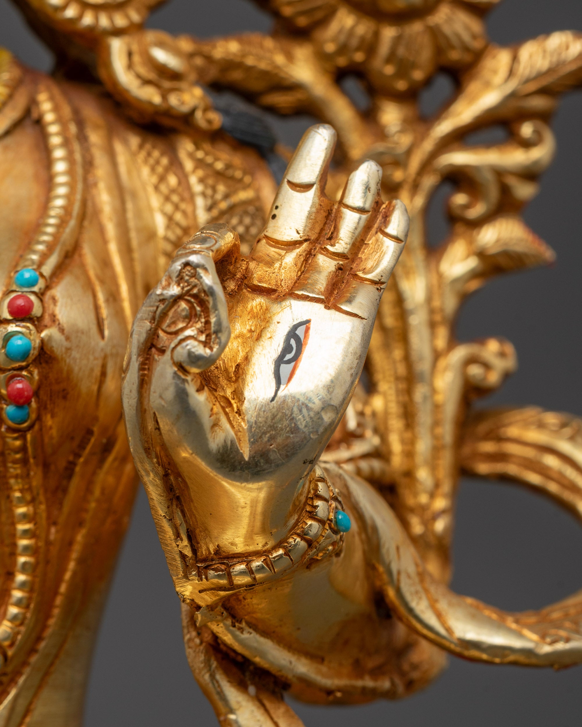 Nepalese White Tara Statue | Artisan Crafted with Consecration Chamber
