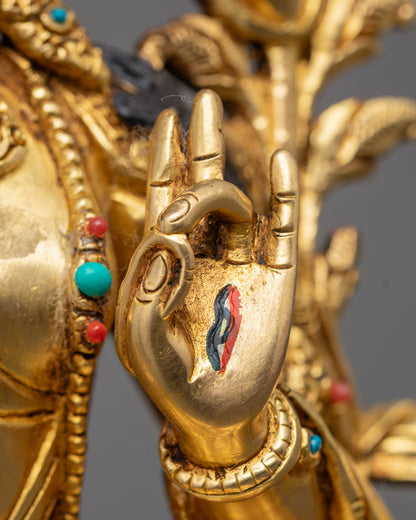 White Tara Statue | Handcrafted Buddhist Deity from Nepal