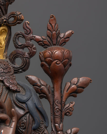 Nepalese White Tara Statue | Handcrafted Vajrayana Bodhisattva