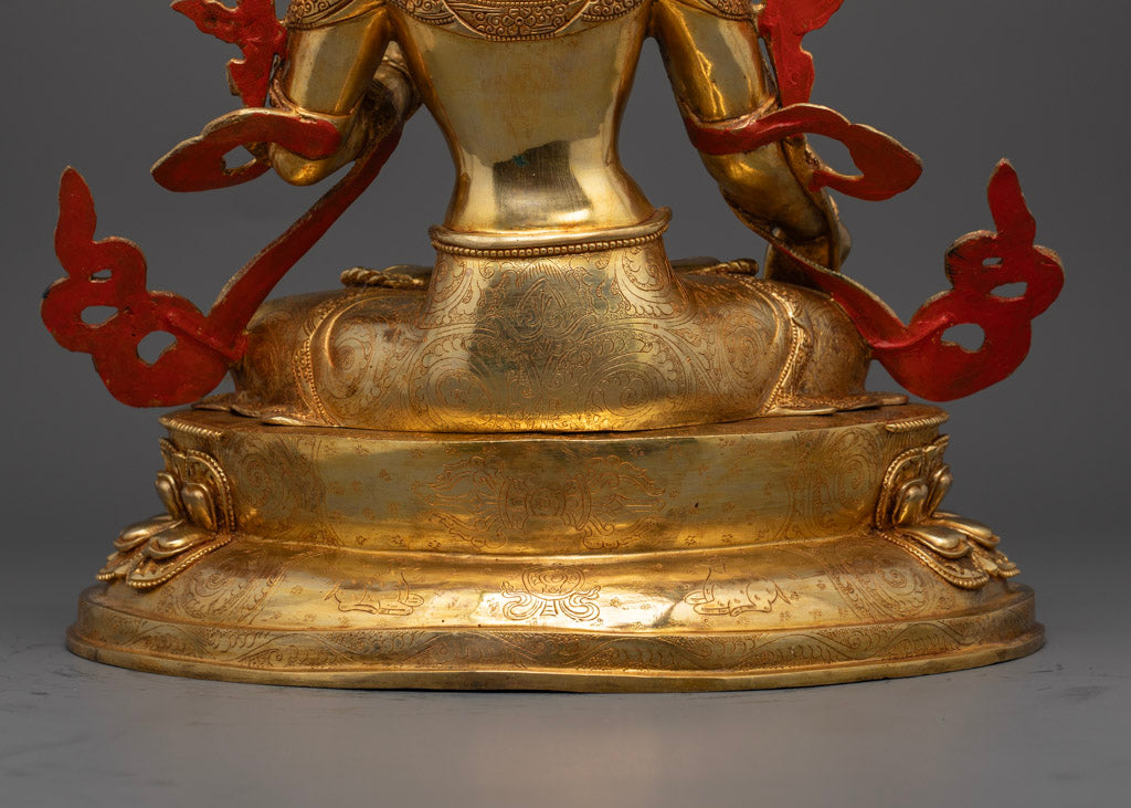 Statue For White Tara Mantra | Himalayan Sacred Art