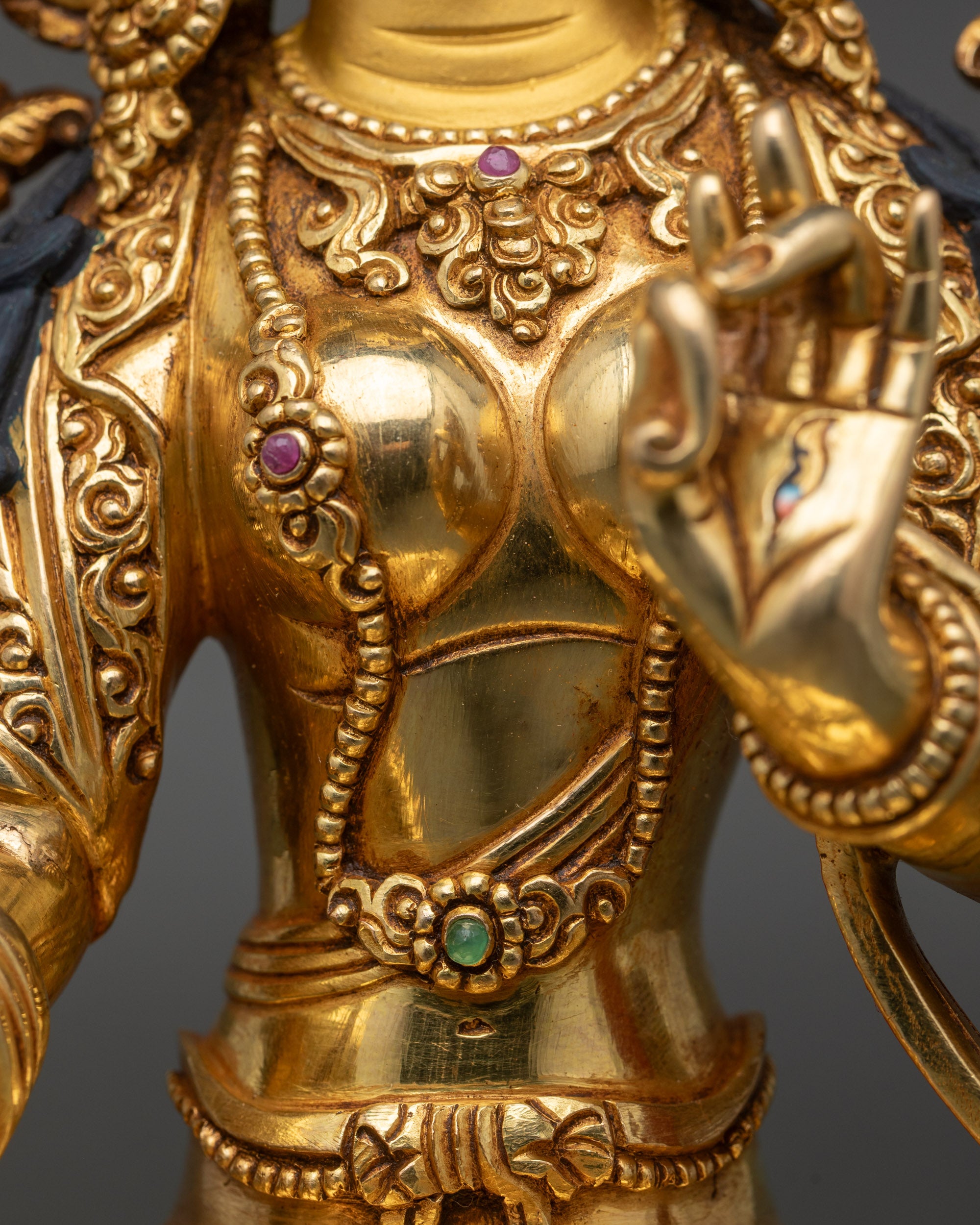White Tara Sculpture | Tibetan Buddhist Spiritual Artwork