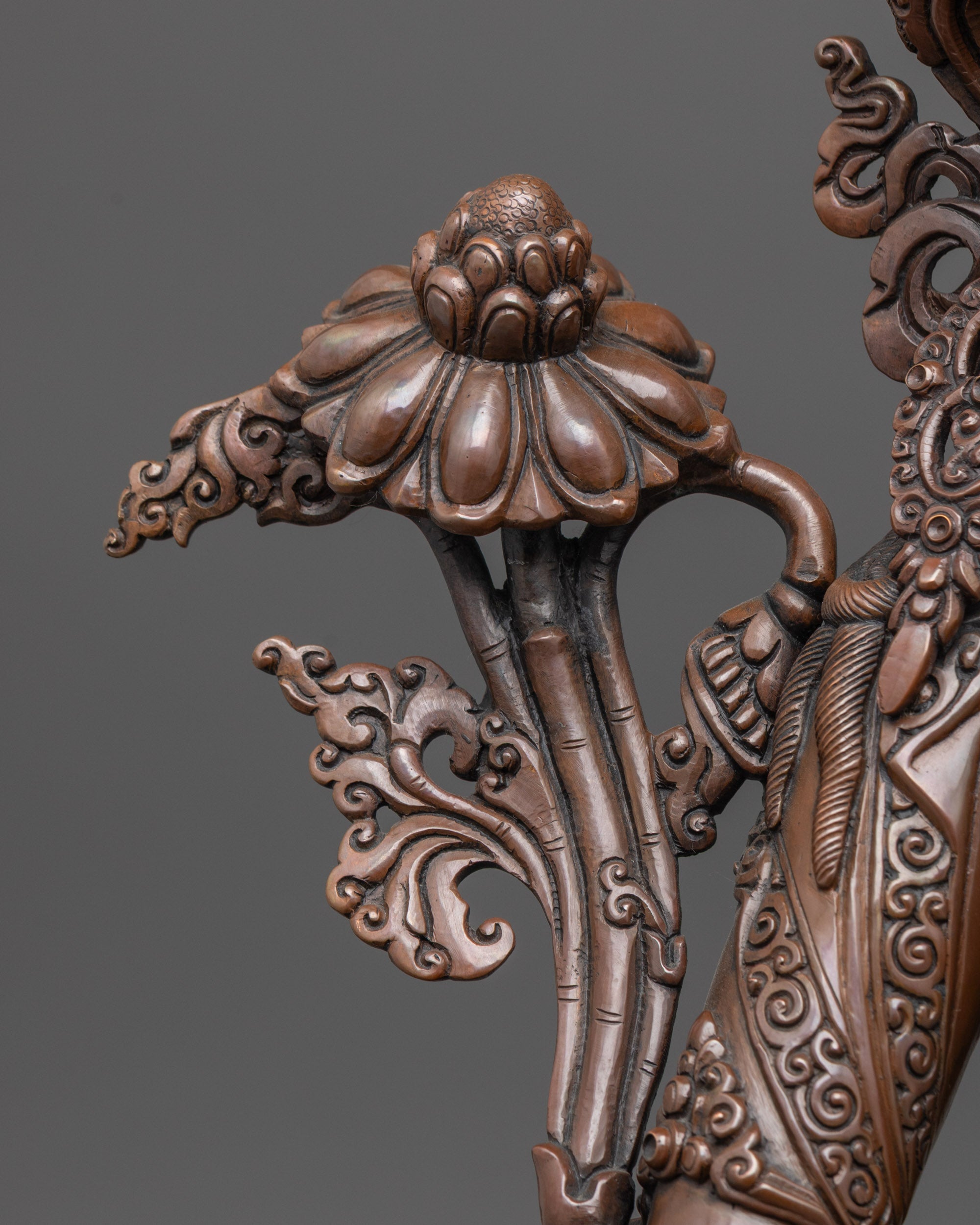 Oxidized White Tara Statue | Ancient Tibetan Spiritual Symbol