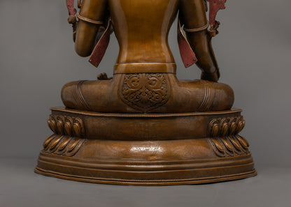 Saptalochana White Tara Statue | Rare Buddhist Art from Nepal