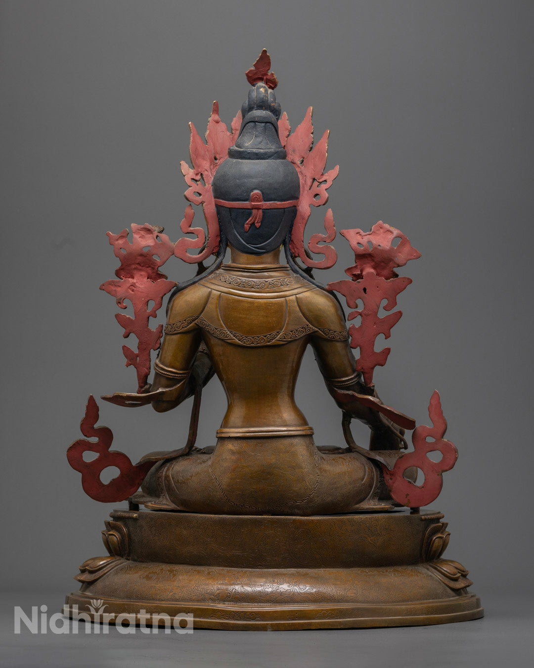 Exquisitely detailed White Tara goddess statue with lotus throne – ideal for mindful living and spiritual connection