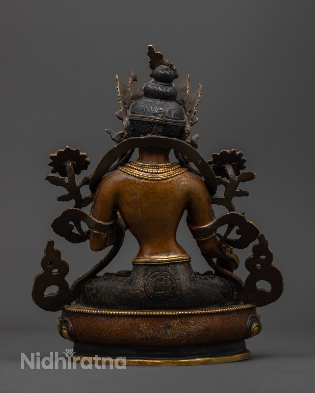 Oxidized White Tara Statue | Himalayan Buddhist Art