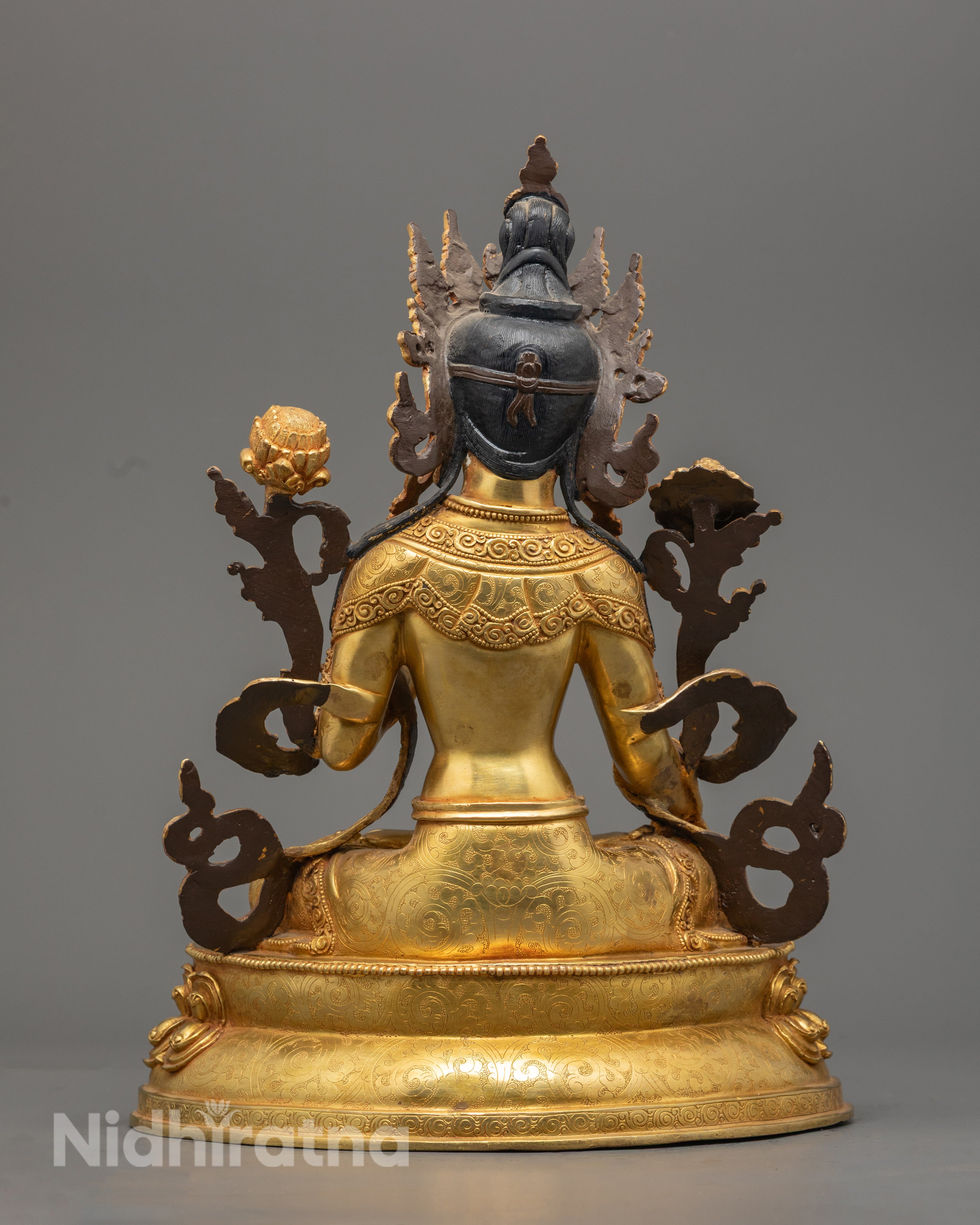 Authentic Nepali White Tara Statue | Sacred Feminine Deity