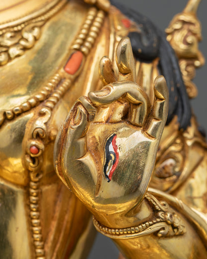White Tara Buddhist Statue – Traditional Himalayan Spiritual Decor
