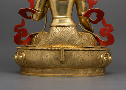 Handcrafted White Tara Statue from Nepal