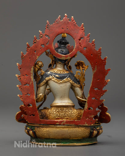Elegant White Tara Sculpture | Mother of all Buddhas